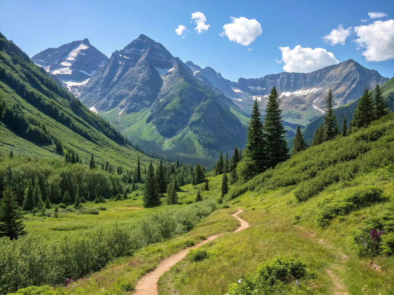 A scenic view from one of the hiking trails, highlighting the natural beauty and recreational opportunities.